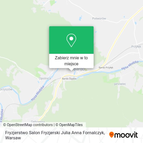 Mapa Fryzjerstwo Salon Fryzjerski Julia Anna Fornalczyk