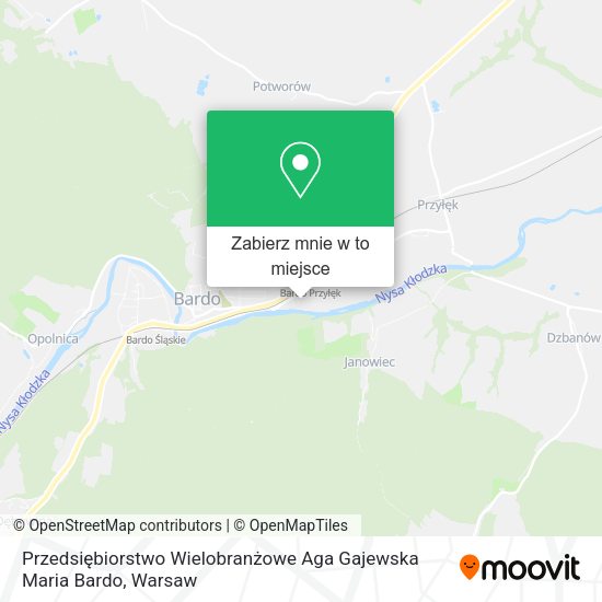 Mapa Przedsiębiorstwo Wielobranżowe Aga Gajewska Maria Bardo