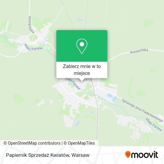 Mapa Papiernik Sprzedaż Kwiatów