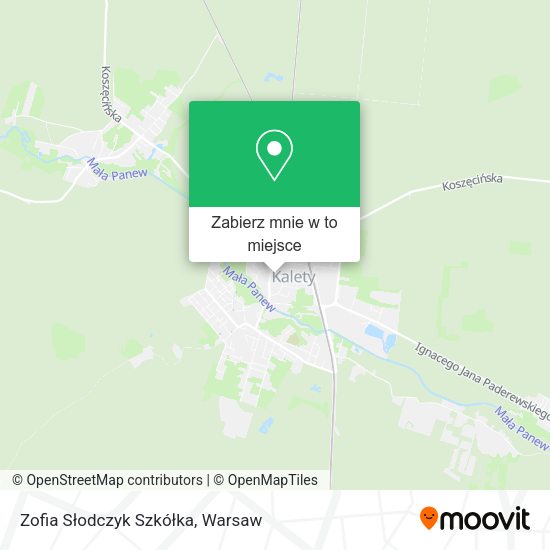 Mapa Zofia Słodczyk Szkółka