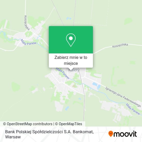 Mapa Bank Polskiej Spółdzielczości S.A. Bankomat