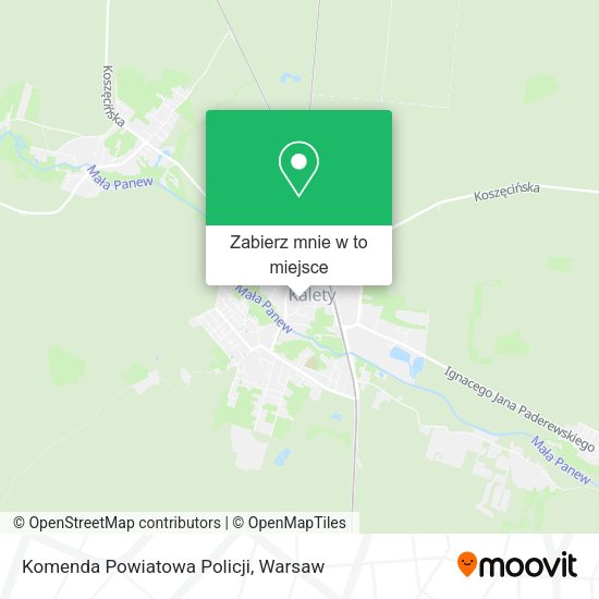 Mapa Komenda Powiatowa Policji