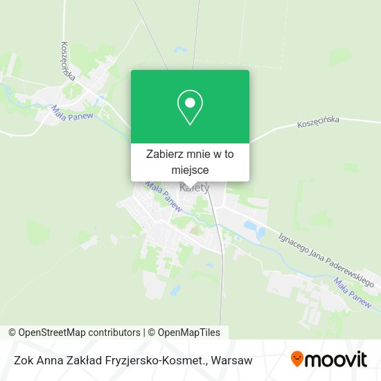 Mapa Zok Anna Zakład Fryzjersko-Kosmet.