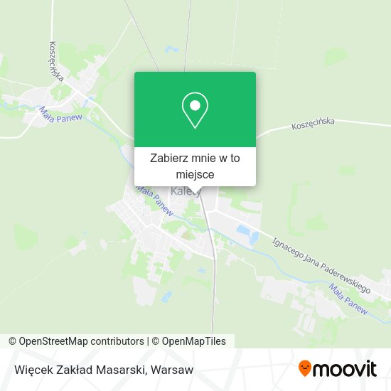 Mapa Więcek Zakład Masarski