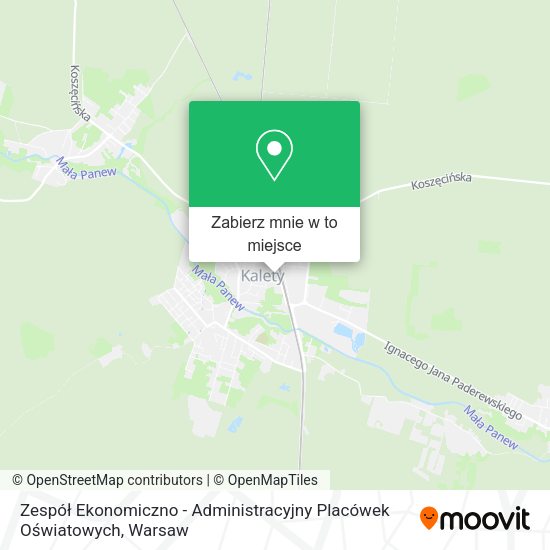 Mapa Zespół Ekonomiczno - Administracyjny Placówek Oświatowych