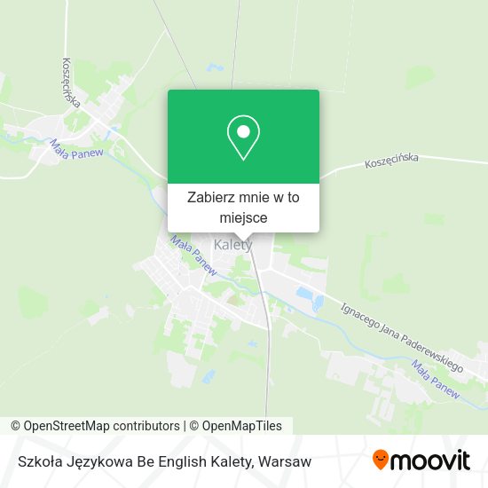 Mapa Szkoła Językowa Be English Kalety