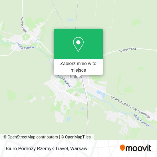 Mapa Biuro Podróży Rzemyk Travel