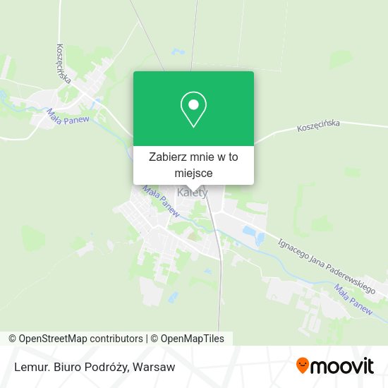 Mapa Lemur. Biuro Podróży