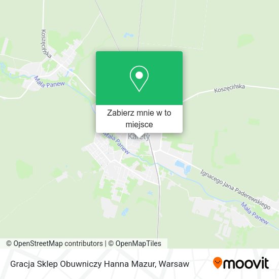 Mapa Gracja Sklep Obuwniczy Hanna Mazur