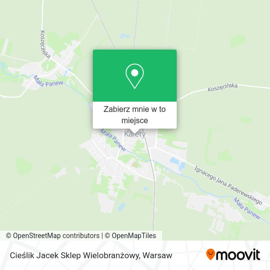 Mapa Cieślik Jacek Sklep Wielobranżowy