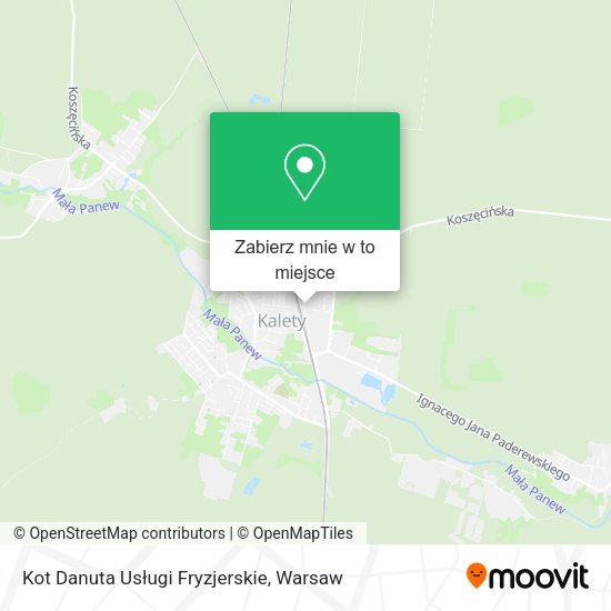 Mapa Kot Danuta Usługi Fryzjerskie