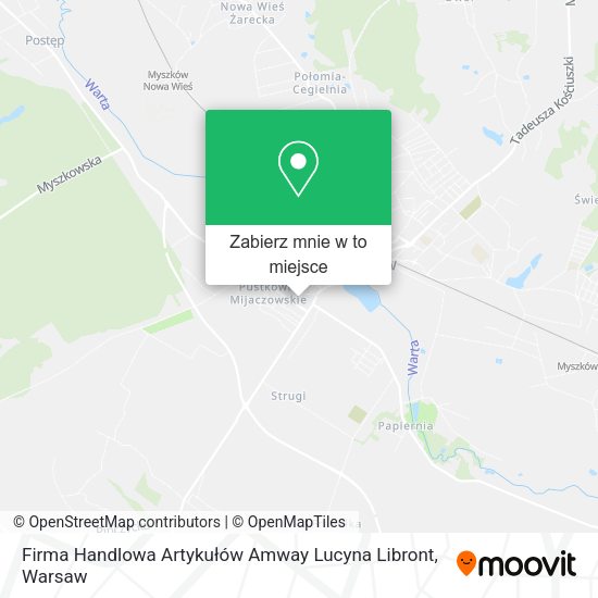 Mapa Firma Handlowa Artykułów Amway Lucyna Libront