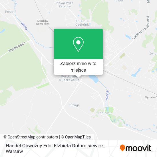 Mapa Handel Obwoźny Edol Elżbieta Dołomisiewicz