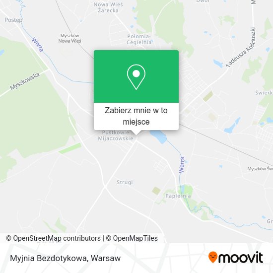 Mapa Myjnia Bezdotykowa