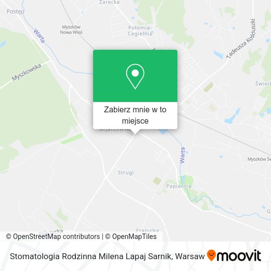 Mapa Stomatologia Rodzinna Milena Lapaj Sarnik