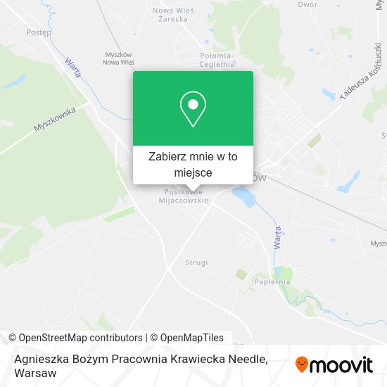 Mapa Agnieszka Bożym Pracownia Krawiecka Needle