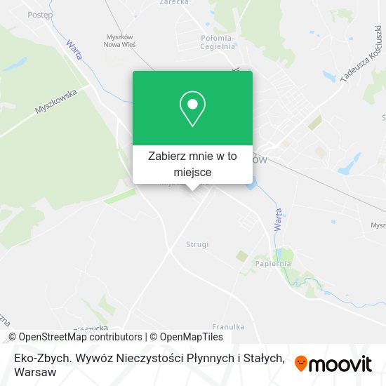 Mapa Eko-Zbych. Wywóz Nieczystości Płynnych i Stałych