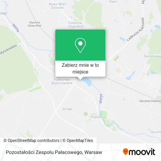 Mapa Pozostałości Zespołu Pałacowego