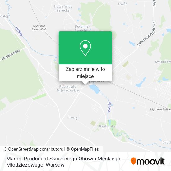 Mapa Maros. Producent Skórzanego Obuwia Męskiego, Młodzieżowego