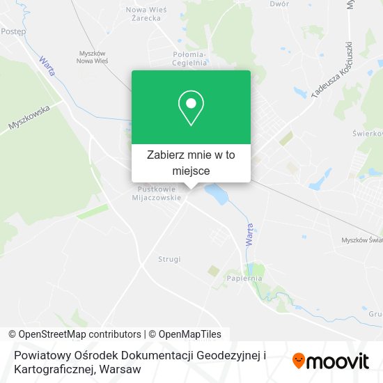 Mapa Powiatowy Ośrodek Dokumentacji Geodezyjnej i Kartograficznej