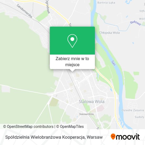 Mapa Spółdzielnia Wielobranżowa Kooperacja