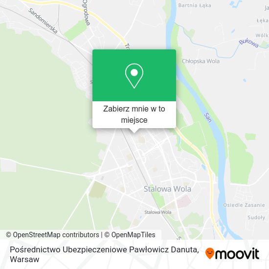 Mapa Pośrednictwo Ubezpieczeniowe Pawłowicz Danuta