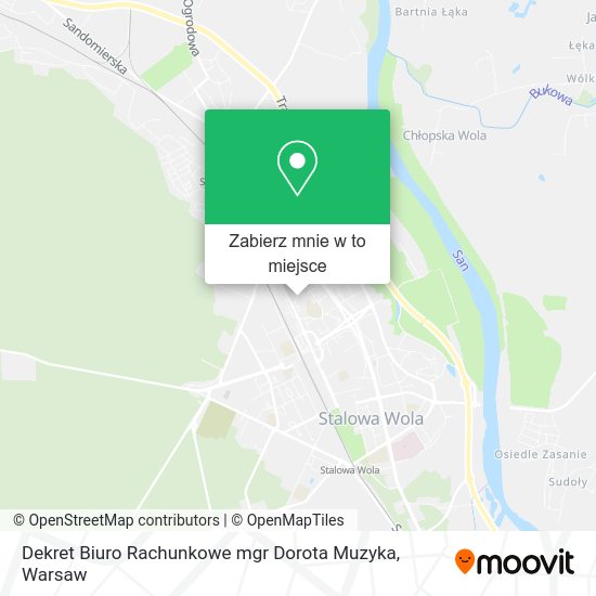 Mapa Dekret Biuro Rachunkowe mgr Dorota Muzyka