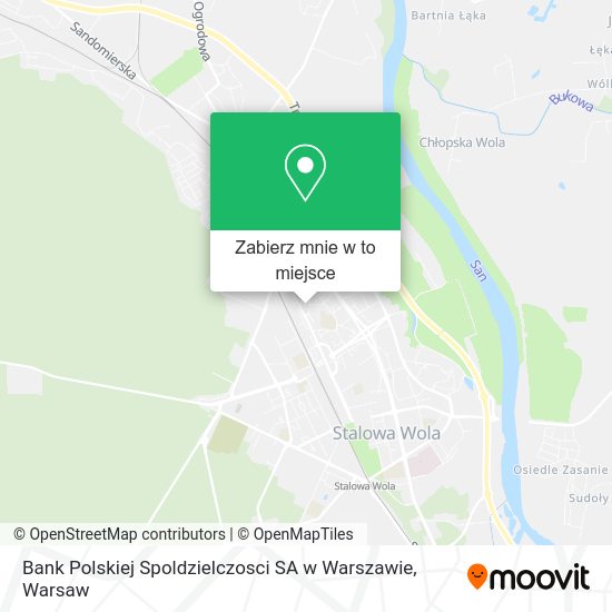 Mapa Bank Polskiej Spoldzielczosci SA w Warszawie