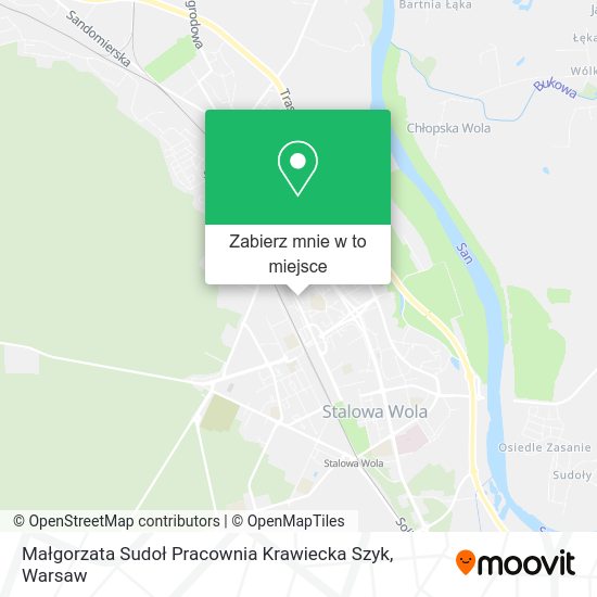 Mapa Małgorzata Sudoł Pracownia Krawiecka Szyk