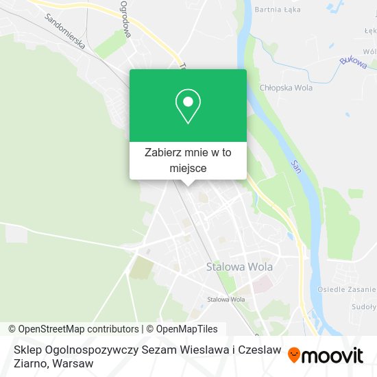 Mapa Sklep Ogolnospozywczy Sezam Wieslawa i Czeslaw Ziarno