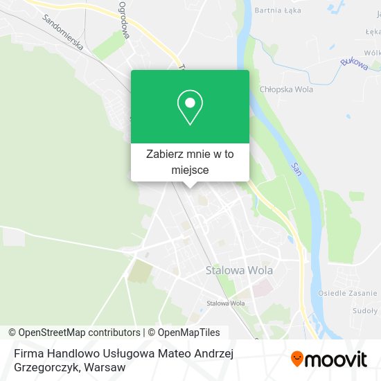 Mapa Firma Handlowo Usługowa Mateo Andrzej Grzegorczyk