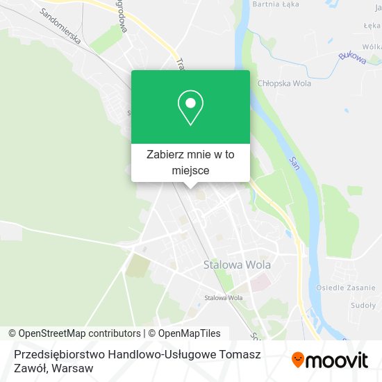 Mapa Przedsiębiorstwo Handlowo-Usługowe Tomasz Zawół