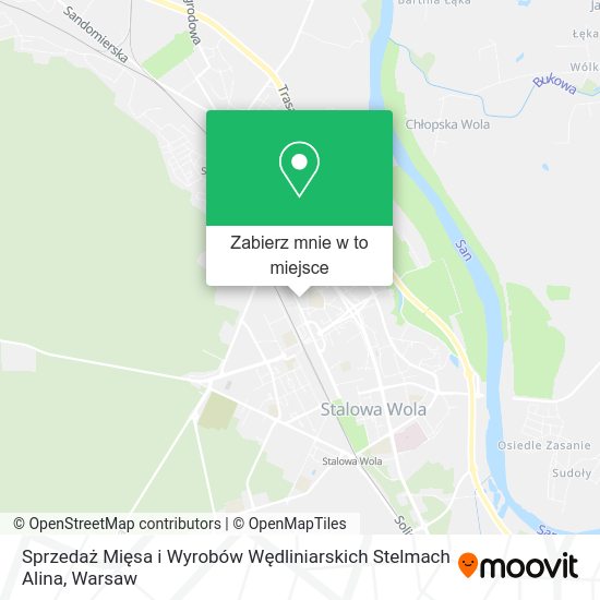 Mapa Sprzedaż Mięsa i Wyrobów Wędliniarskich Stelmach Alina