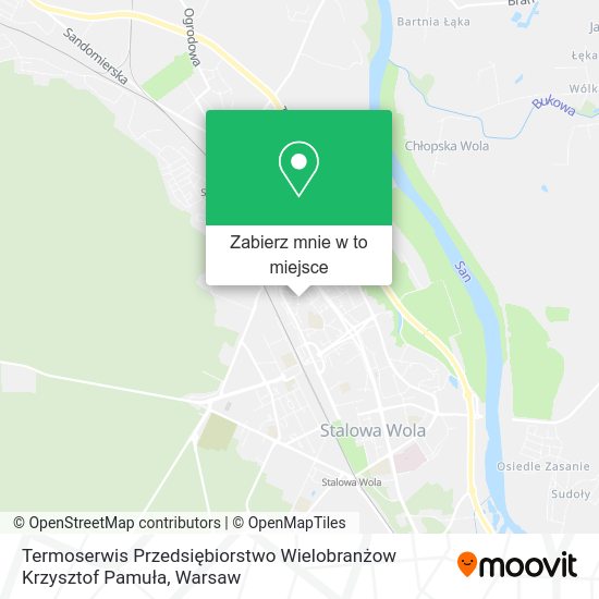 Mapa Termoserwis Przedsiębiorstwo Wielobranżow Krzysztof Pamuła