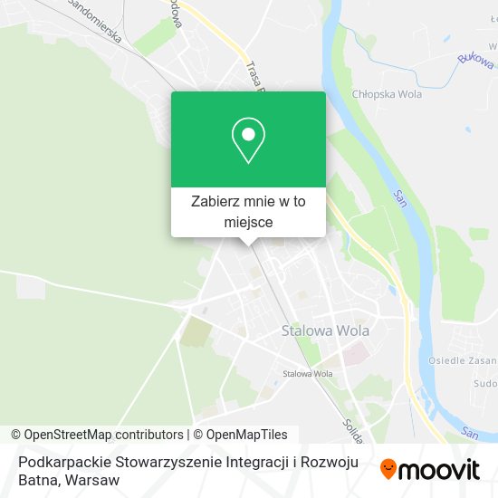 Mapa Podkarpackie Stowarzyszenie Integracji i Rozwoju Batna