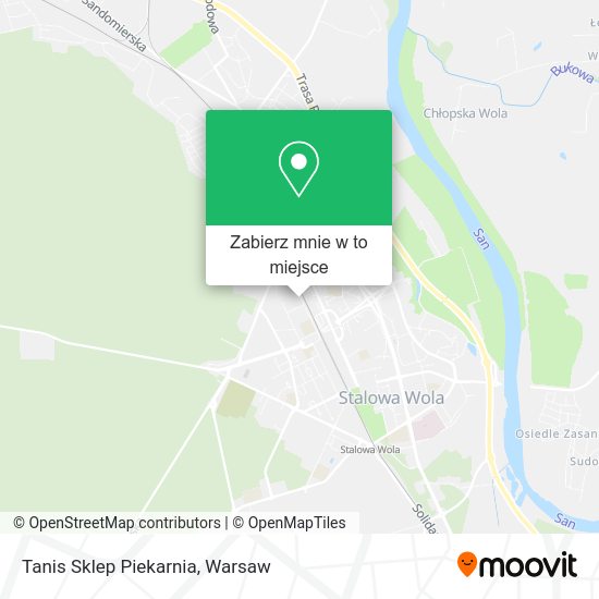 Mapa Tanis Sklep Piekarnia