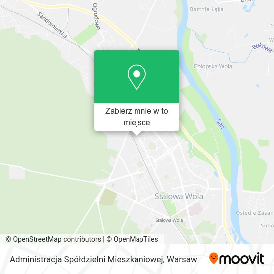 Mapa Administracja Spółdzielni Mieszkaniowej