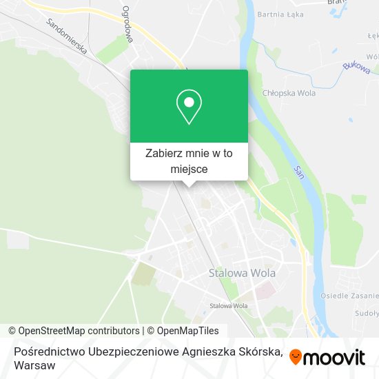 Mapa Pośrednictwo Ubezpieczeniowe Agnieszka Skórska