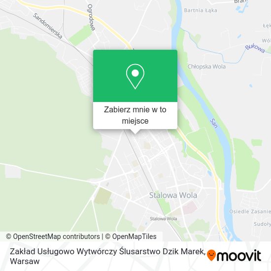 Mapa Zakład Usługowo Wytwórczy Ślusarstwo Dzik Marek