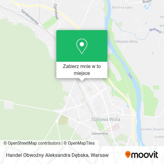 Mapa Handel Obwoźny Aleksandra Dębska