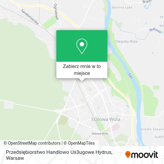 Mapa Przedsiębiorstwo Handlowo Us3ugowe Hydrus