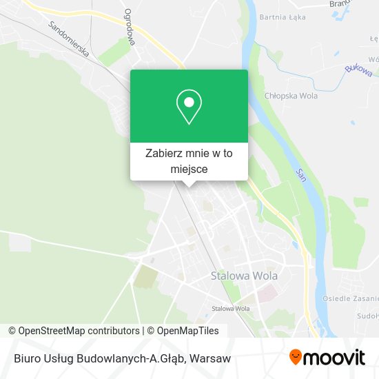 Mapa Biuro Usług Budowlanych-A.Głąb