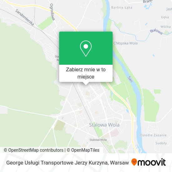 Mapa George Usługi Transportowe Jerzy Kurzyna