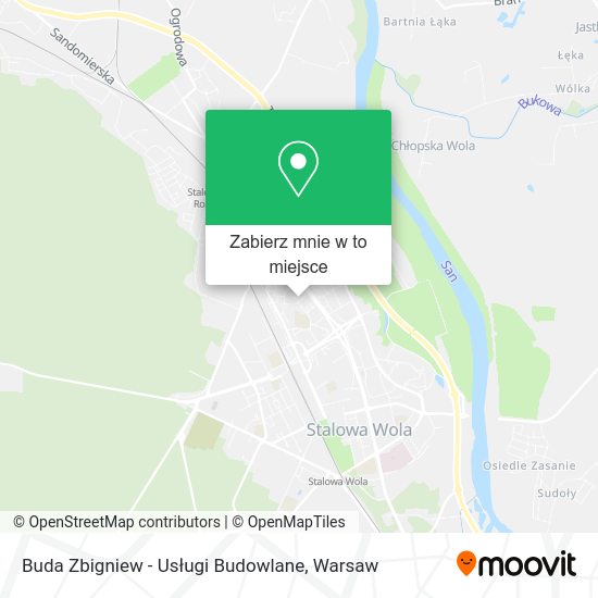 Mapa Buda Zbigniew - Usługi Budowlane