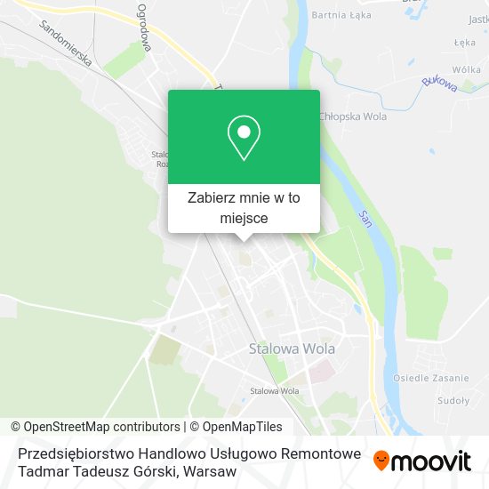 Mapa Przedsiębiorstwo Handlowo Usługowo Remontowe Tadmar Tadeusz Górski