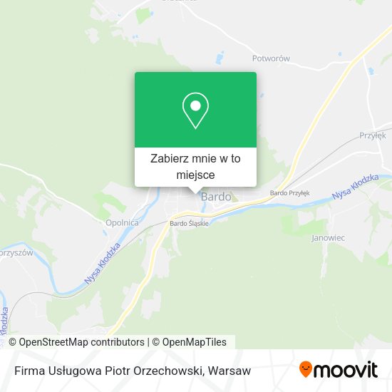 Mapa Firma Usługowa Piotr Orzechowski