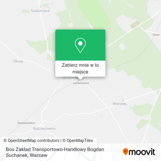 Mapa Bos Zakład Transportowo-Handlowy Bogdan Suchanek