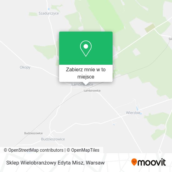 Mapa Sklep Wielobranżowy Edyta Misz