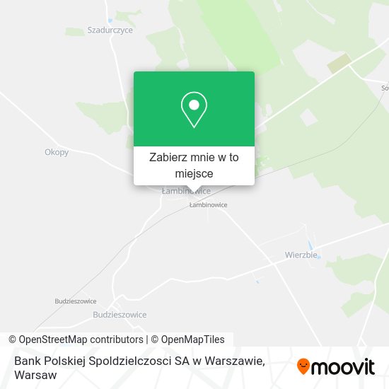 Mapa Bank Polskiej Spoldzielczosci SA w Warszawie