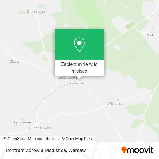 Mapa Centrum Zdrowia Medistica